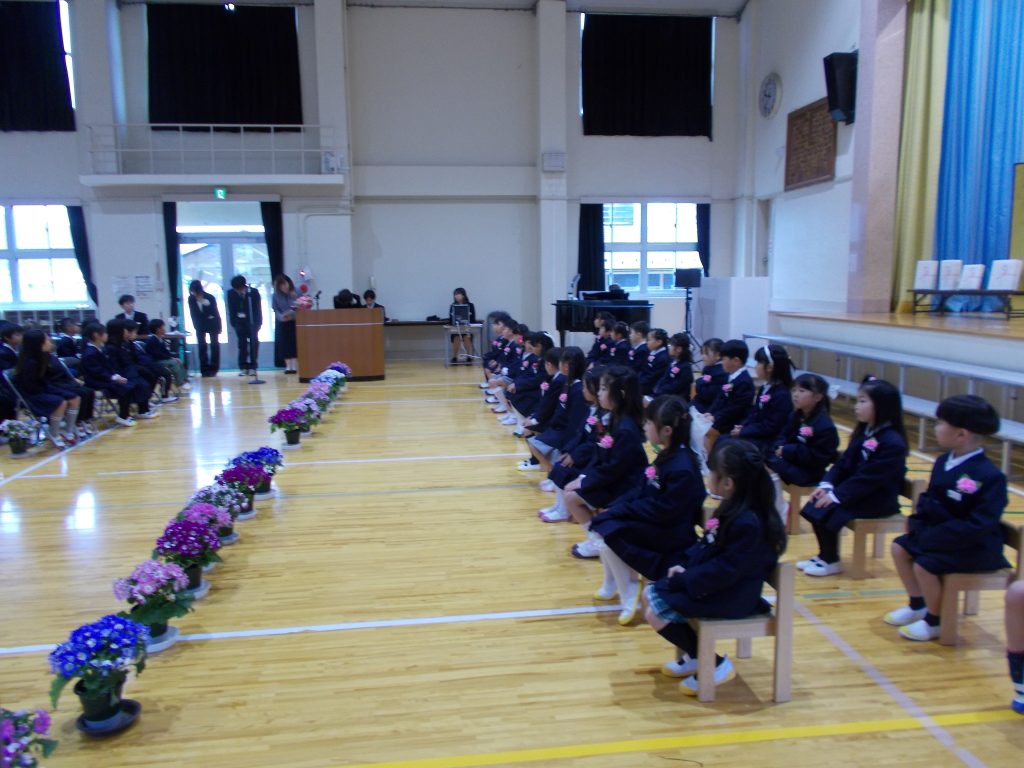 令和６年度丹波篠山市立八上小学校　入学式